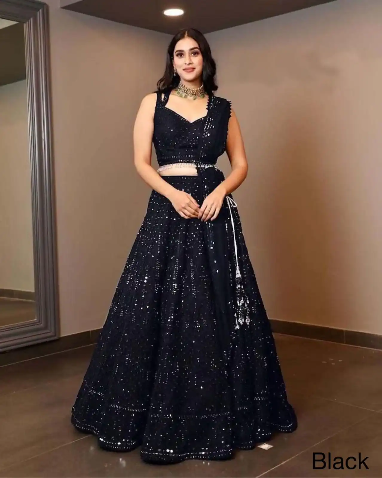 Black Georgette Embroidery Work Lehenga Choli | Lehenga, Bollywood Lehenga, Creative Lehenga, Designer Lehenga, Embroidered Lehenga, Party Wear Lehenga