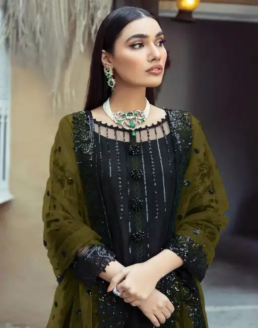 Black Georgette Embroidery Work Salwar Suit | Salwar suit, Casual Suits, Creative suits, Designer Suits, Palazzo Suits, Party Wear Suits, Patiala Suits, Straight Suits