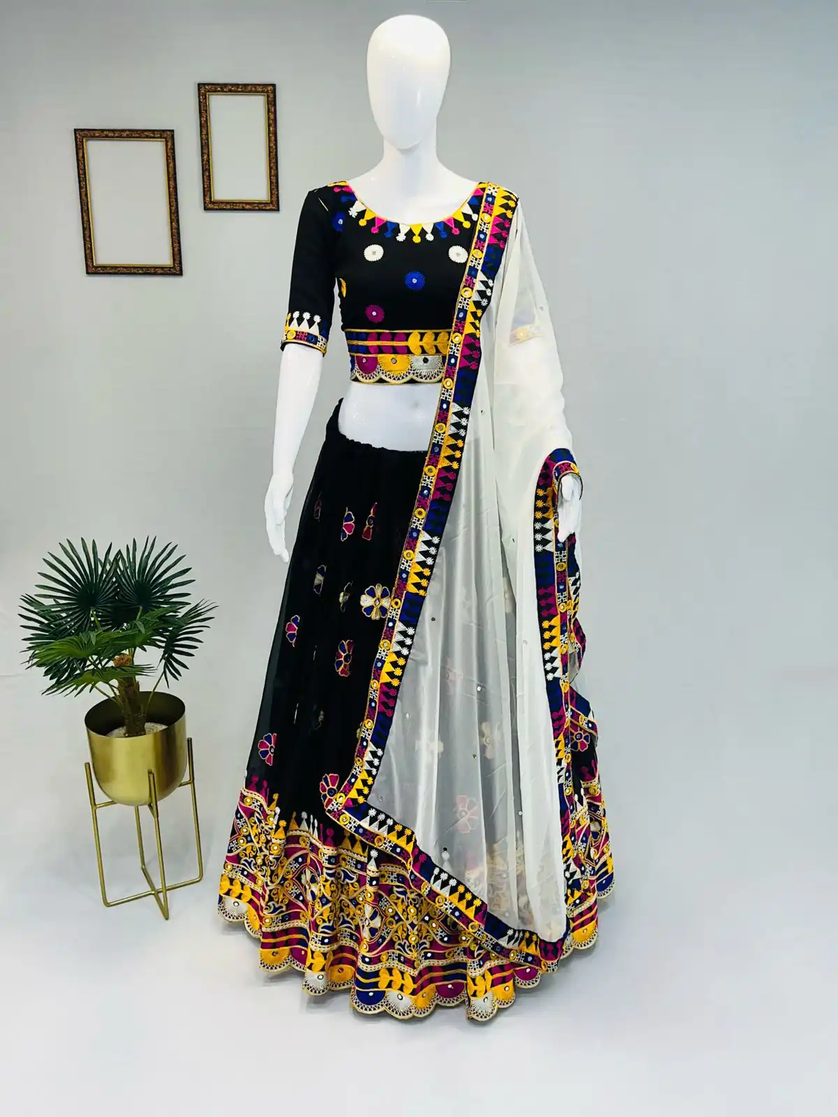 Black Georgette Silk Embroidery Lehenga Choli | Lehenga, Bollywood Lehenga, Creative Lehenga, Designer Lehenga, Embroidered Lehenga, Party Wear Lehenga