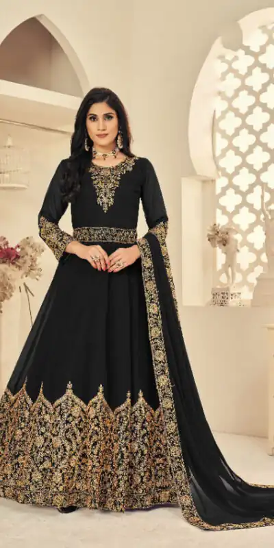 Black Georgette Stone Work Salwar Suit | Jump Suits, Salwar suit, Casual Suits, Creative suits, Designer Suits, Palazzo Suits, Party Wear Suits, Patiala Suits, Straight Suits