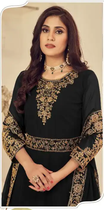 Black Georgette Stone Work Salwar Suit | Jump Suits, Salwar suit, Casual Suits, Creative suits, Designer Suits, Palazzo Suits, Party Wear Suits, Patiala Suits, Straight Suits