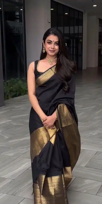 Black Jacquard Saree | Sarees, Bollywood Sarees, Creative Sarees, Designer Sarees, Embroidered Sarees, Ethnic Saree, Modern Digital sarees, Party Wear Sarees