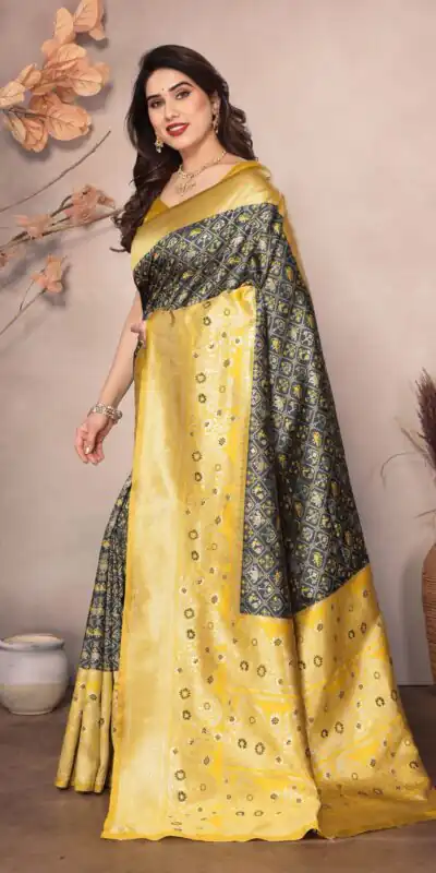 Black Lichi Silk Jacquard Rich Pallu Saree | Sarees, Bollywood Sarees, Creative Sarees, Designer Sarees, Embroidered Sarees, Ethnic Saree, Modern Digital sarees, Party Wear Sarees