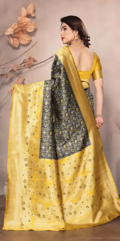 Black Lichi Silk Jacquard Rich Pallu Saree | Sarees, Bollywood Sarees, Creative Sarees, Designer Sarees, Embroidered Sarees, Ethnic Saree, Modern Digital sarees, Party Wear Sarees