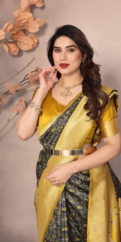 Black Lichi Silk Jacquard Rich Pallu Saree | Sarees, Bollywood Sarees, Creative Sarees, Designer Sarees, Embroidered Sarees, Ethnic Saree, Modern Digital sarees, Party Wear Sarees