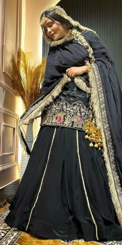 Black Natural Crep Silk Bead Lace Work Salwar Suit | Jump Suits, Salwar suit, Casual Suits, Creative suits, Designer Suits, Palazzo Suits, Party Wear Suits, Patiala Suits, Straight Suits