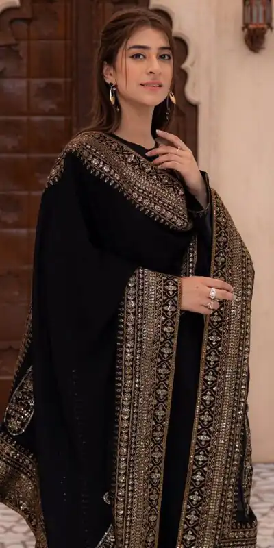 Black Natural Crep Silk With Embroider Salwar Suit | Jump Suits, Salwar suit, Casual Suits, Creative suits, Designer Suits, Palazzo Suits, Party Wear Suits, Patiala Suits, Straight Suits