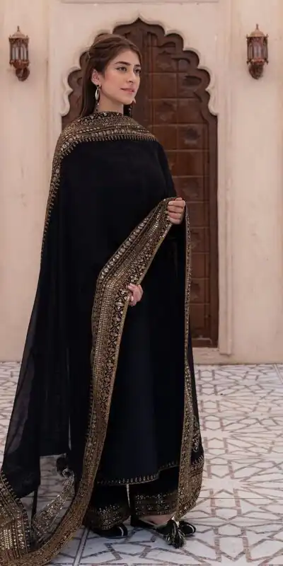Black Natural Crep Silk With Embroider Salwar Suit | Jump Suits, Salwar suit, Casual Suits, Creative suits, Designer Suits, Palazzo Suits, Party Wear Suits, Patiala Suits, Straight Suits