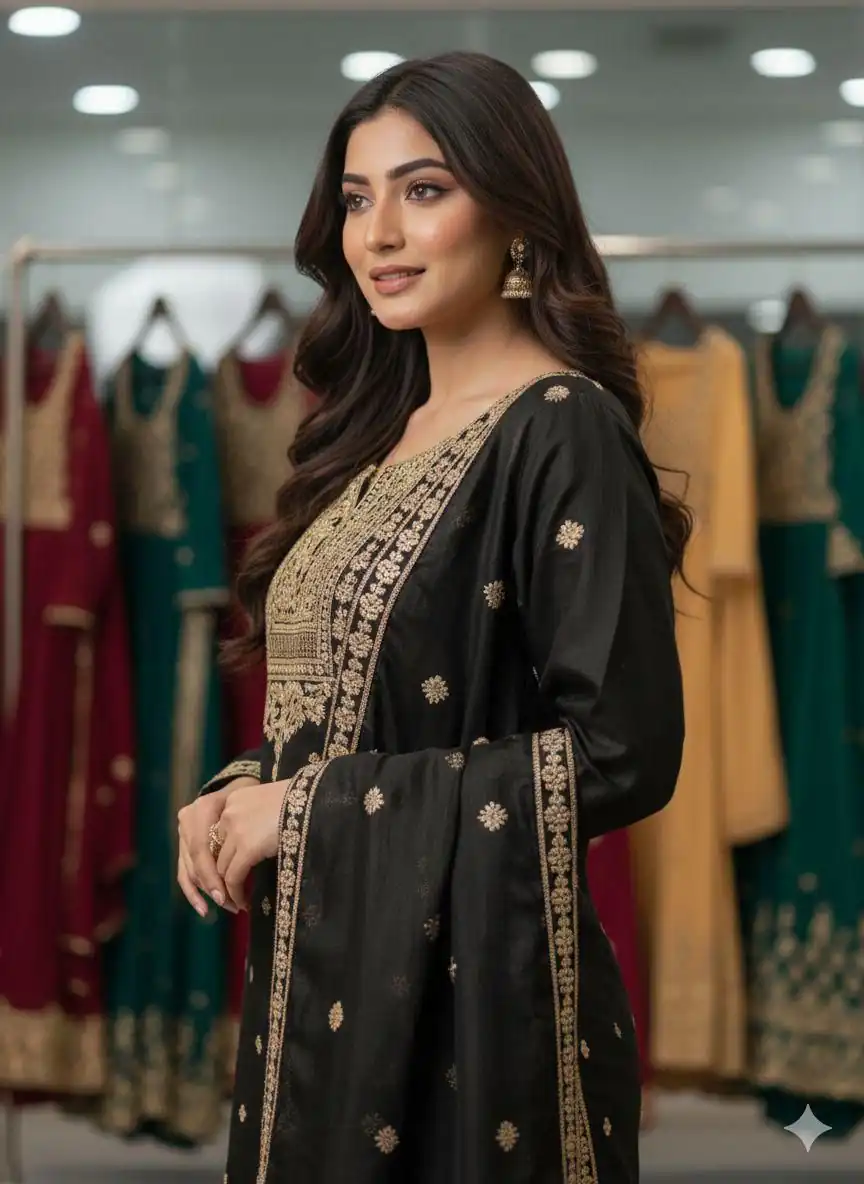 Black Organza Sequence Work Salwar Suit | Jump Suits, Salwar suit, Casual Suits, Creative suits, Designer Suits, Palazzo Suits, Party Wear Suits, Patiala Suits, Straight Suits