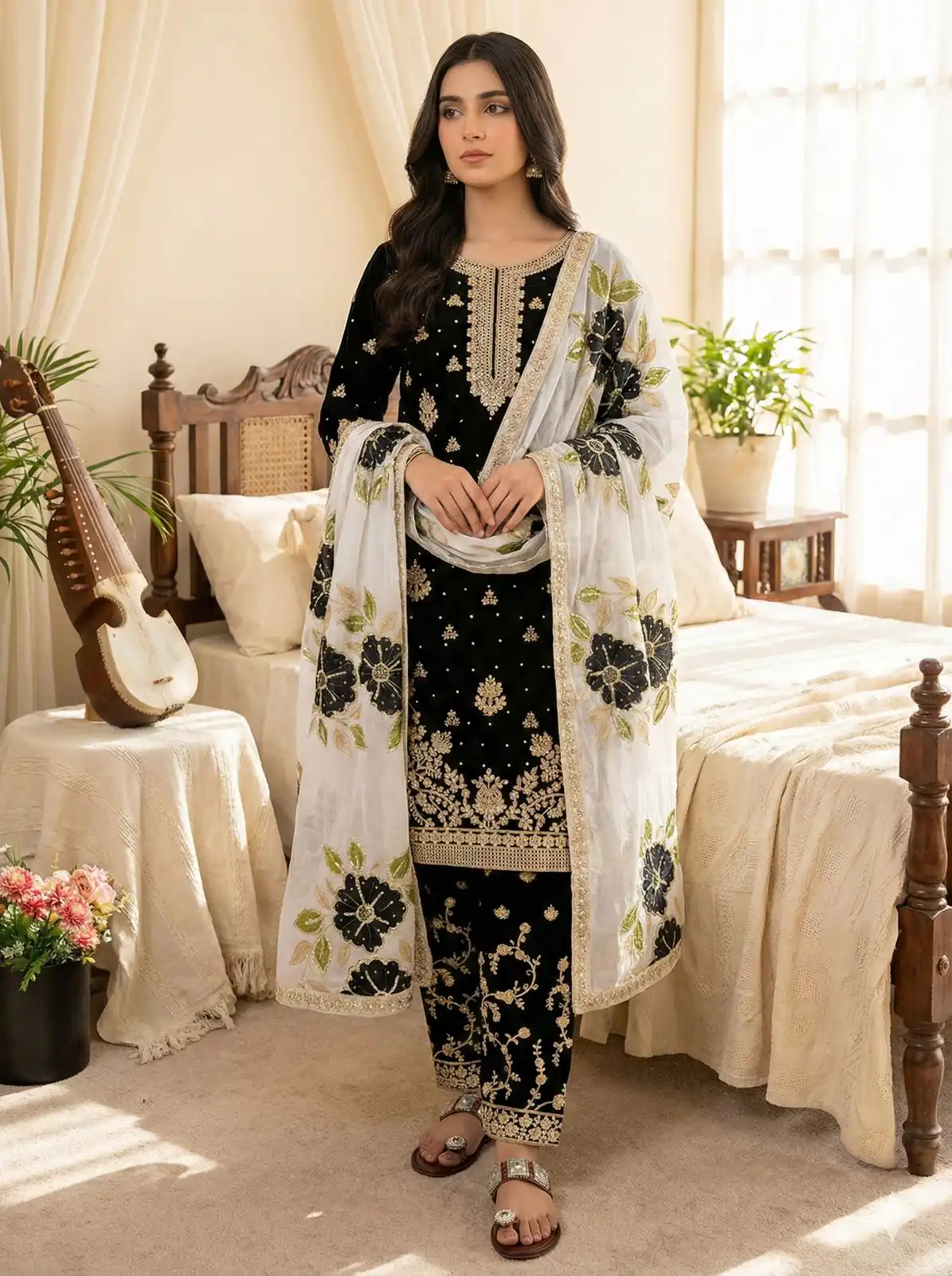 Black Organza Silk Lace Embroidery Work Salwar Suit | Jump Suits, Salwar suit, Casual Suits, Creative suits, Designer Suits, Palazzo Suits, Party Wear Suits, Patiala Suits, Straight Suits