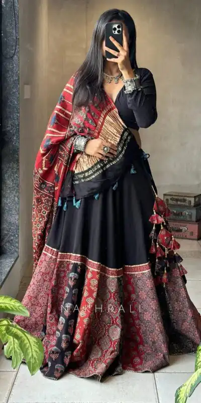 Black Rayon Print Lehenga Choli | Lehenga, Bollywood Lehenga, Creative Lehenga, Designer Lehenga, Embroidered Lehenga, Party Wear Lehenga