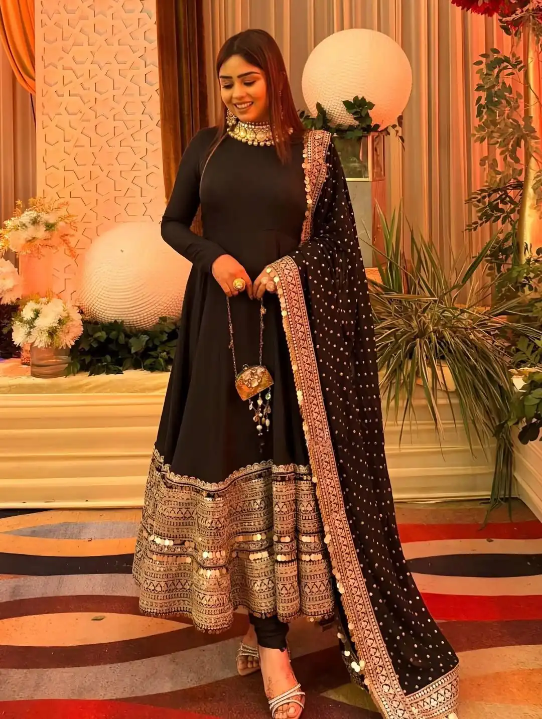 Black Roman Silk Embroidery Lace Work Gown | Gowns, Bollywood Gowns, Creative Gowns, Designer Gowns, Embroidered Gowns, Party Wear Gowns