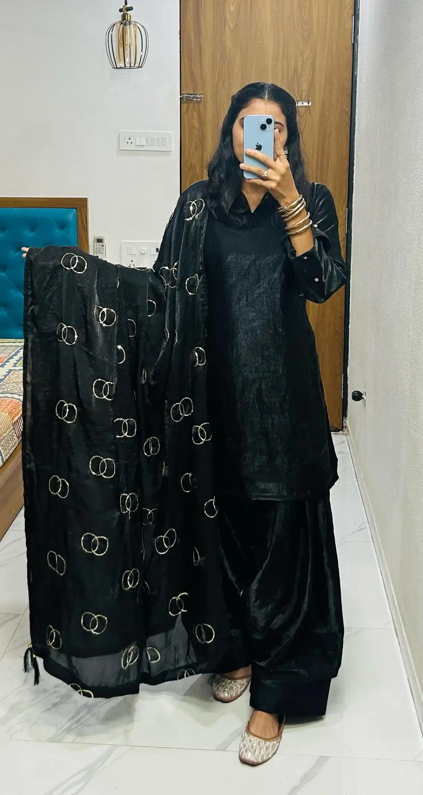 Black Silk Salwar Suit | Jump Suits, Salwar suit, Casual Suits, Creative suits, Designer Suits, Palazzo Suits, Party Wear Suits, Patiala Suits, Straight Suits