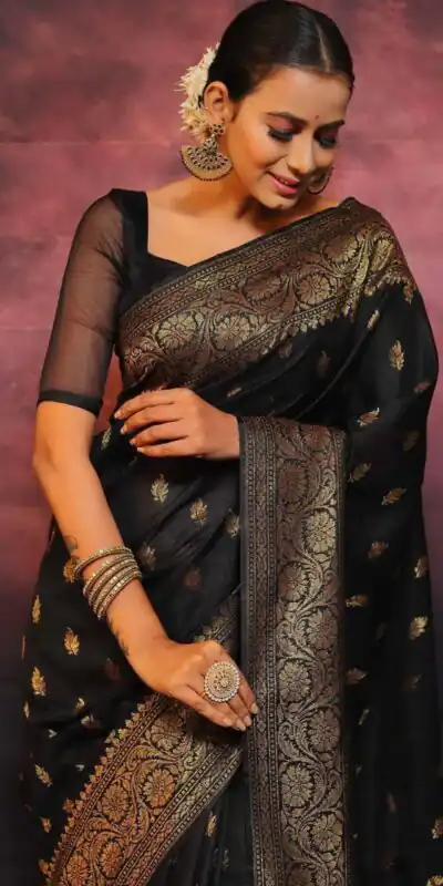 Black Soft Lichi Silk Lace Border Lace Work Saree | Sarees, Bollywood Sarees, Creative Sarees, Designer Sarees, Embroidered Sarees, Ethnic Saree, Modern Digital sarees, Party Wear Sarees