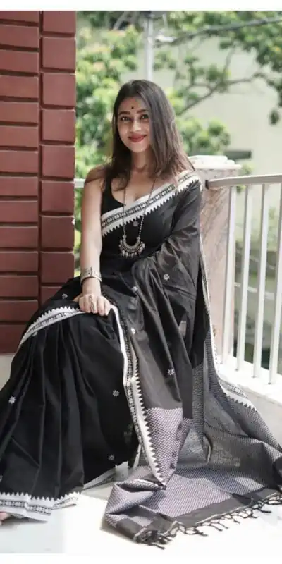 Black Soft Lilan Slab Weaving Work Saree | Sarees, Bollywood Sarees, Creative Sarees, Designer Sarees, Embroidered Sarees, Ethnic Saree, Modern Digital sarees, Party Wear Sarees