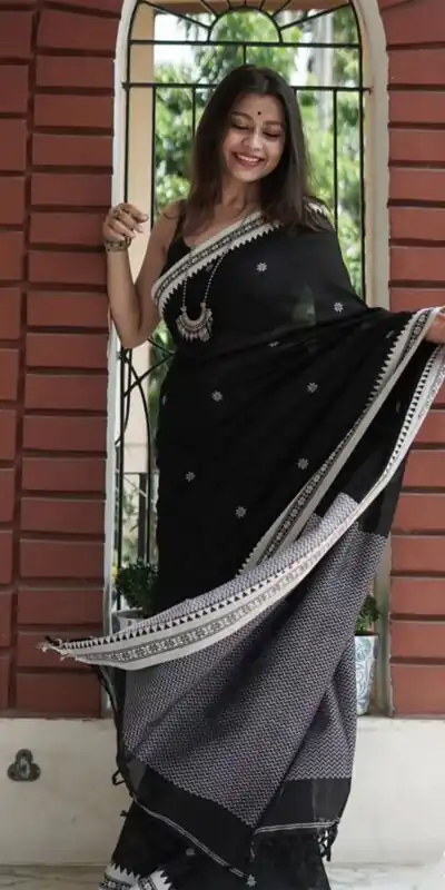 Black Soft Lilan Slab Weaving Work Saree | Sarees, Bollywood Sarees, Creative Sarees, Designer Sarees, Embroidered Sarees, Ethnic Saree, Modern Digital sarees, Party Wear Sarees