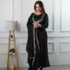 Black Star Georgette Embroidery Work Anarkali Gown | Gowns, Bollywood Gowns, Creative Gowns, Designer Gowns, Embroidered Gowns, Party Wear Gowns