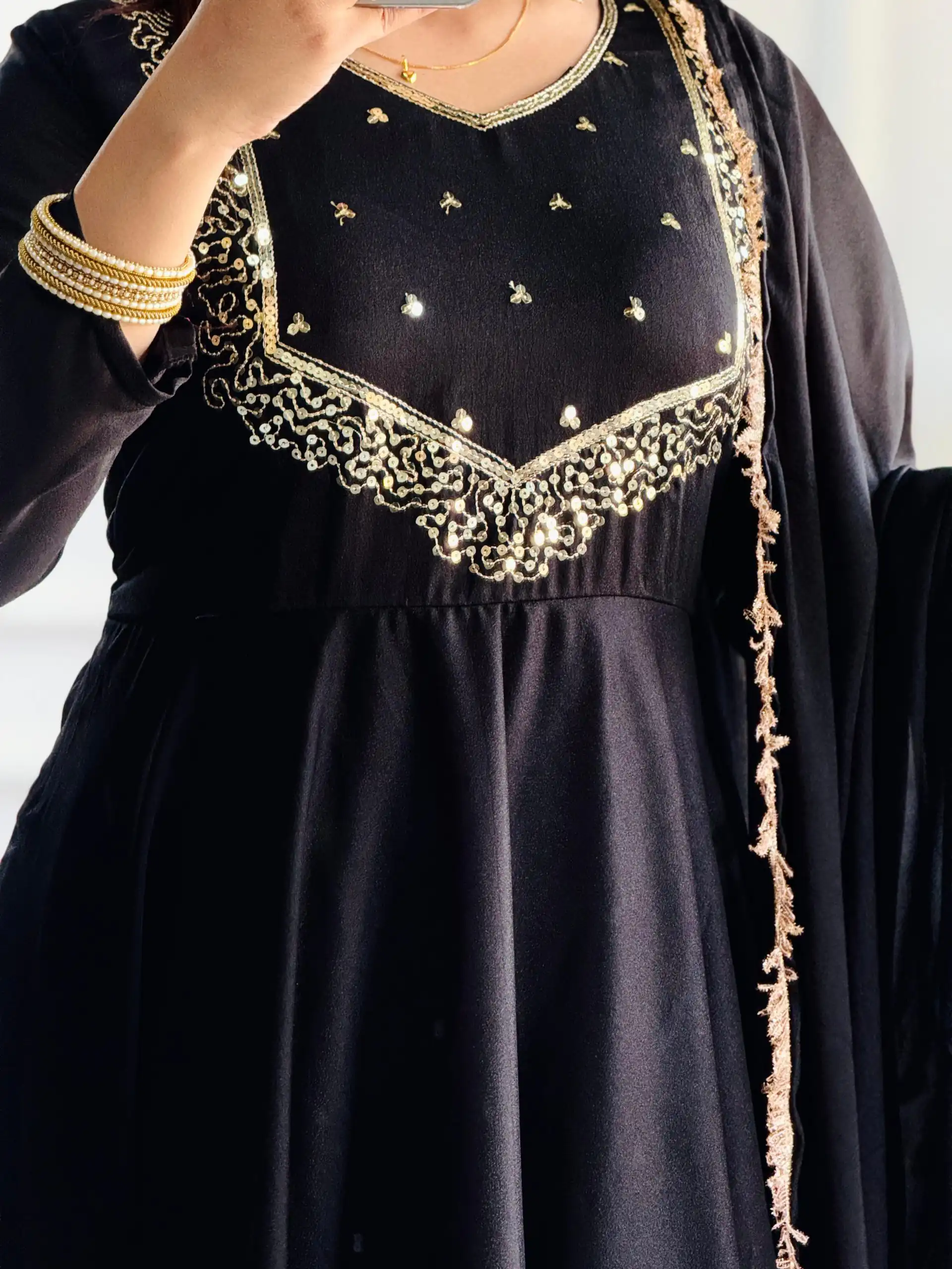Black Star Georgette Embroidery Work Anarkali Gown | Gowns, Bollywood Gowns, Creative Gowns, Designer Gowns, Embroidered Gowns, Party Wear Gowns