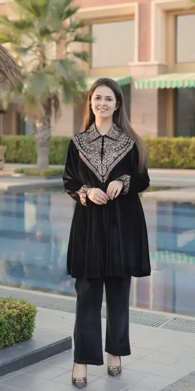 Black Velvet Sequence Work Salwar Suit | Jump Suits, Salwar suit, Casual Suits, Creative suits, Designer Suits, Palazzo Suits, Party Wear Suits, Patiala Suits, Straight Suits