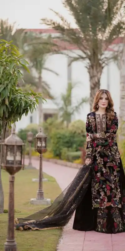 Black Viscose Velvet Embroidery Work Lehenga Choli | Lehenga, Bollywood Lehenga, Creative Lehenga, Designer Lehenga, Embroidered Lehenga, Party Wear Lehenga