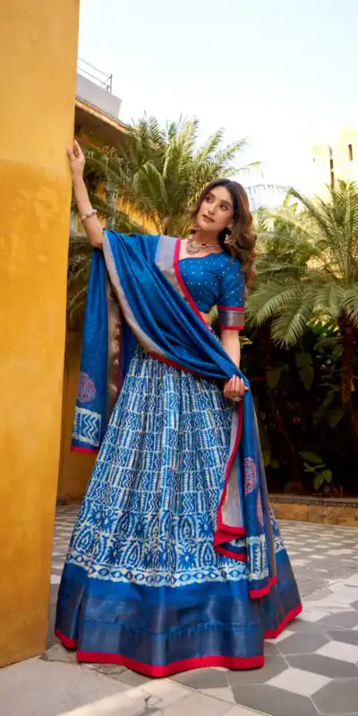 Blue Dola Silk Zari Weaving Work Lehenga Choli | Lehenga, Bollywood Lehenga, Creative Lehenga, Designer Lehenga, Embroidered Lehenga, Party Wear Lehenga