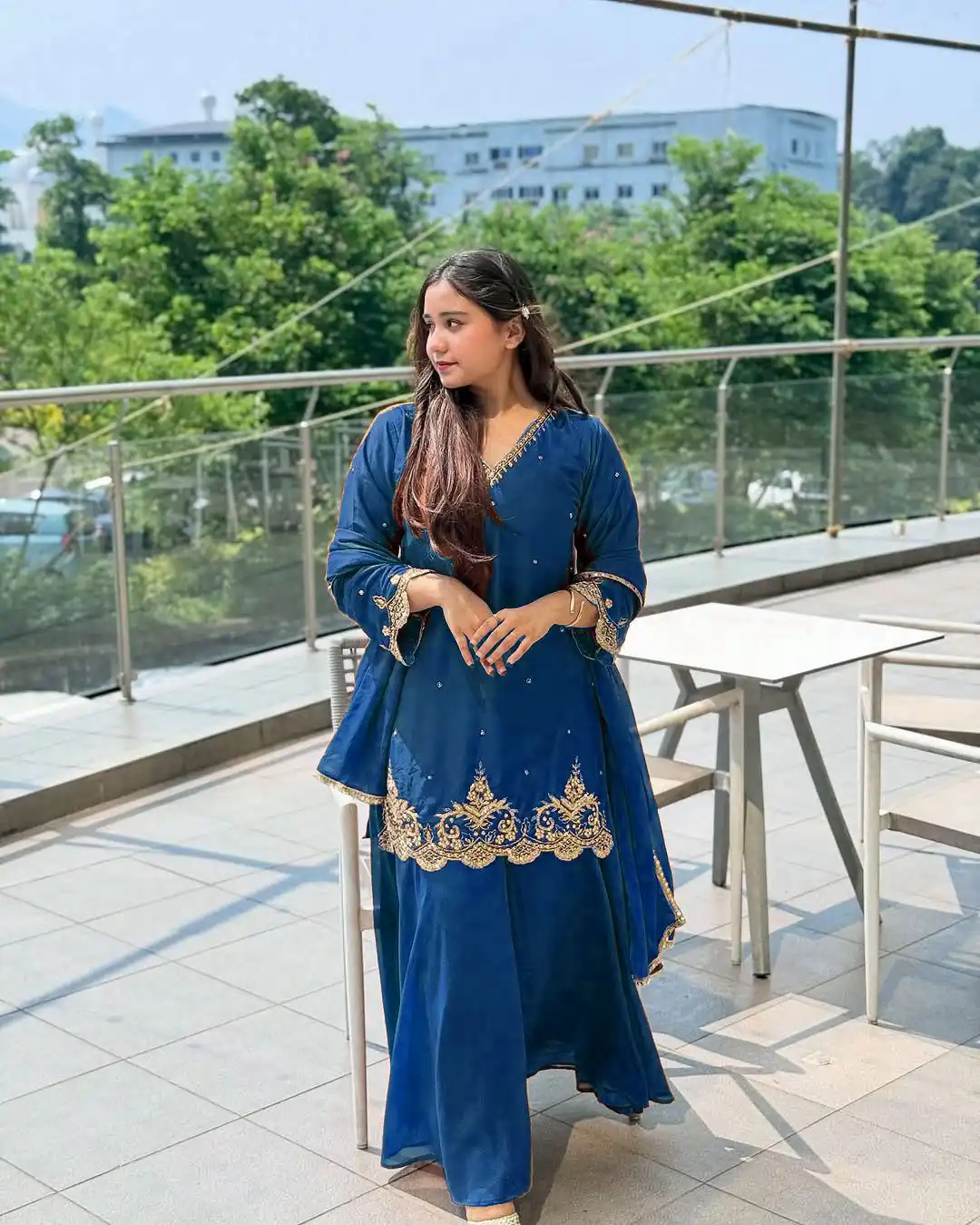 Blue Fox Georgette Lace Embroidery Work Salwar Suit | Jump Suits, Salwar suit, Casual Suits, Creative suits, Designer Suits, Palazzo Suits, Party Wear Suits, Patiala Suits, Straight Suits