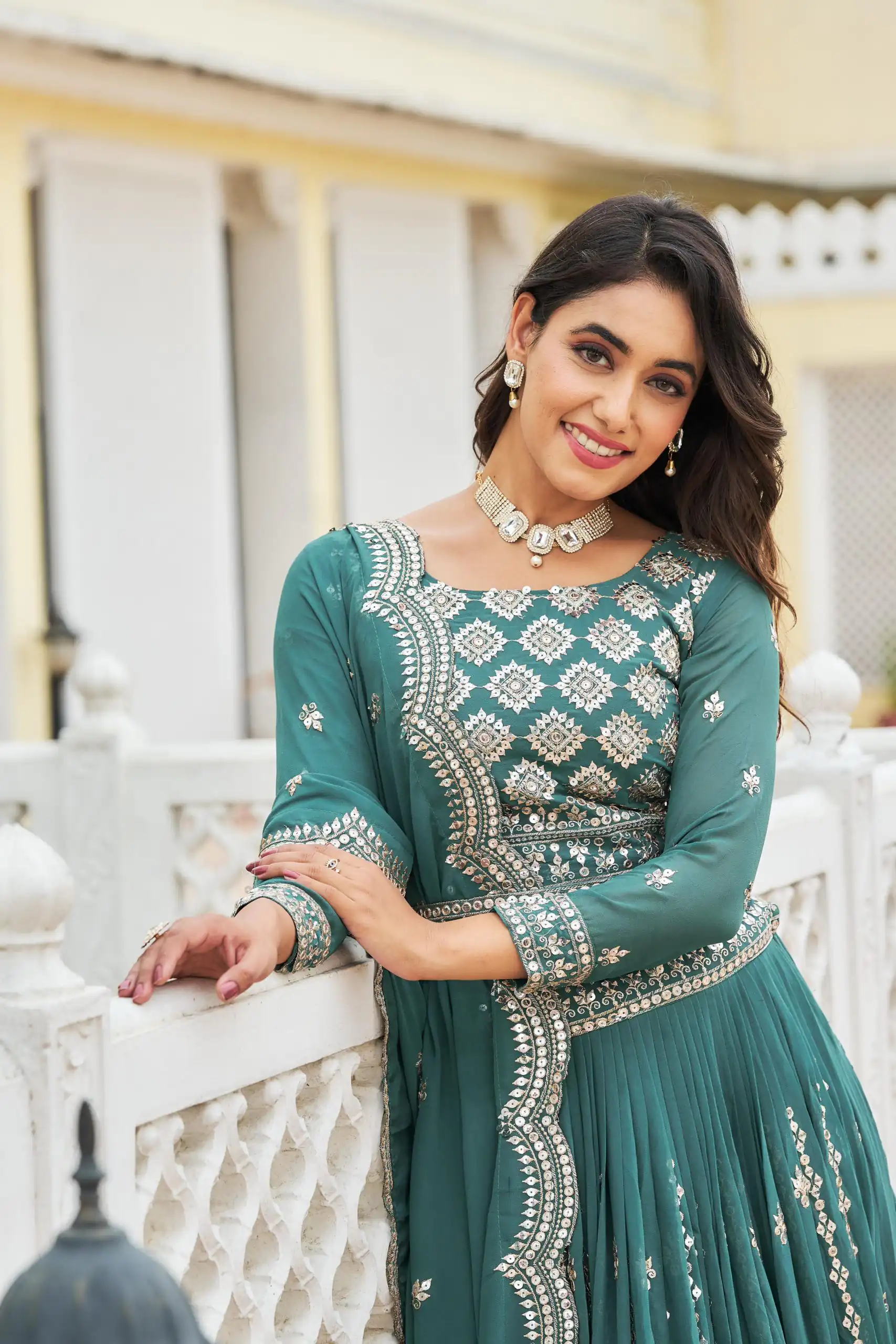Blue Georgette Sequence Work Lehenga Choli | Lehenga, Bollywood Lehenga, Creative Lehenga, Designer Lehenga, Embroidered Lehenga, Party Wear Lehenga