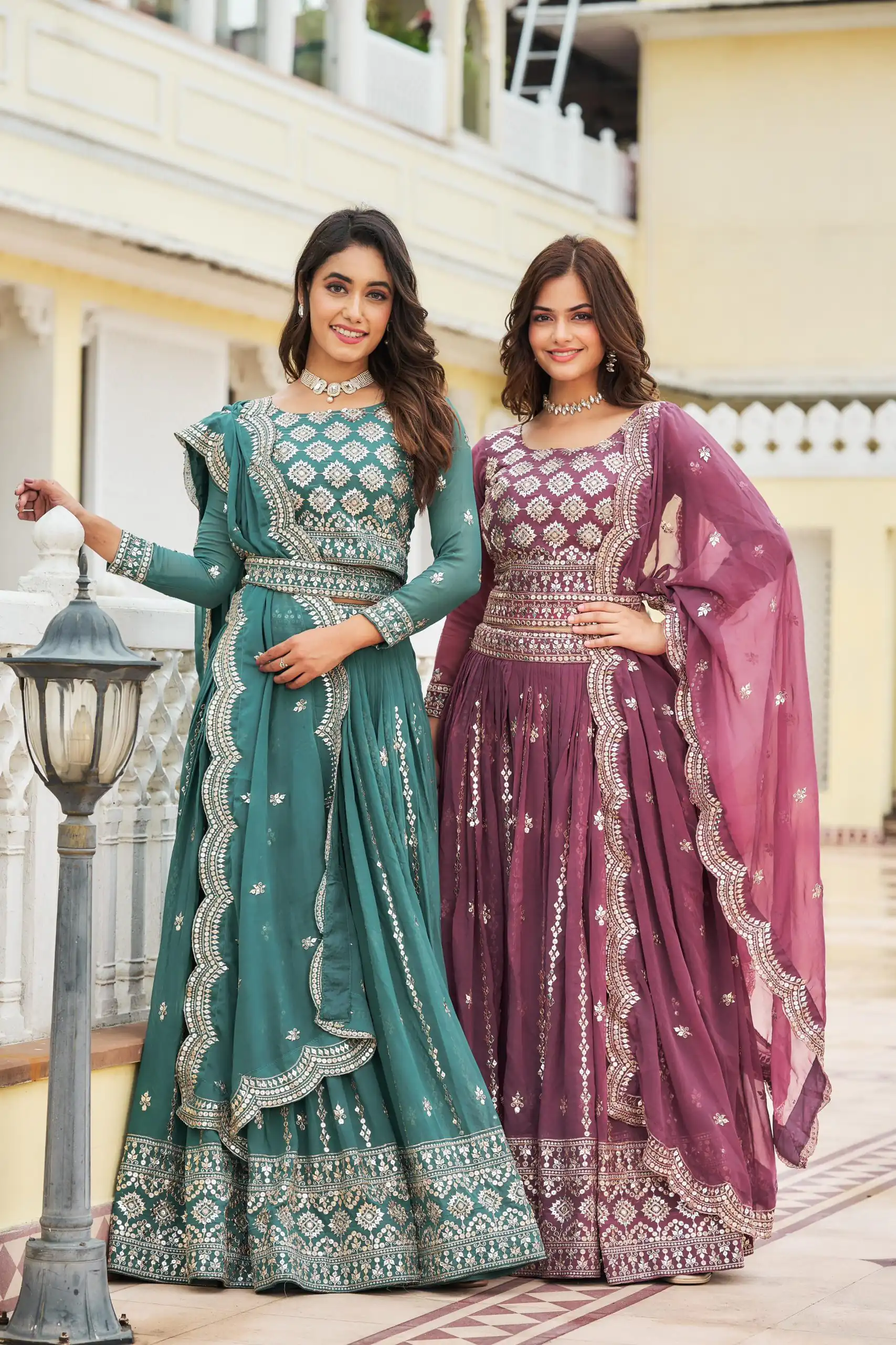 Blue Georgette Sequence Work Lehenga Choli | Lehenga, Bollywood Lehenga, Creative Lehenga, Designer Lehenga, Embroidered Lehenga, Party Wear Lehenga