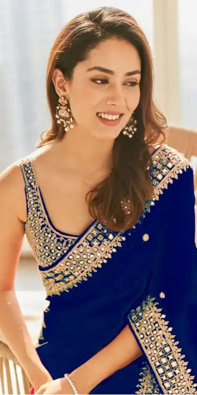 Blue Georgette Thread Sequence Work Saree | Sarees, Bollywood Sarees, Creative Sarees, Designer Sarees, Embroidered Sarees, Ethnic Saree, Modern Digital sarees, Party Wear Sarees