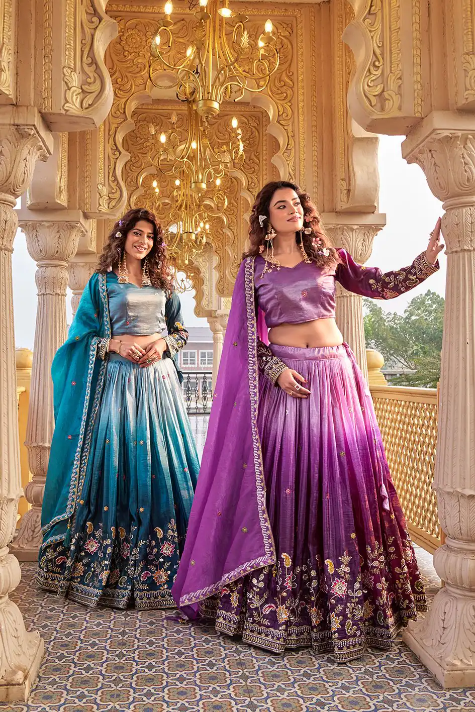 Blue Gold Crush Embroidery Work Lehenga Choli | Lehenga, Bollywood Lehenga, Creative Lehenga, Designer Lehenga, Embroidered Lehenga, Party Wear Lehenga