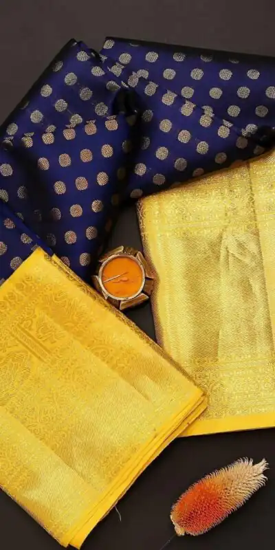 Blue Litchi Silk Pallu & Jacquard Work Saree | Sarees, Bollywood Sarees, Creative Sarees, Designer Sarees, Embroidered Sarees, Ethnic Saree, Modern Digital sarees, Party Wear Sarees