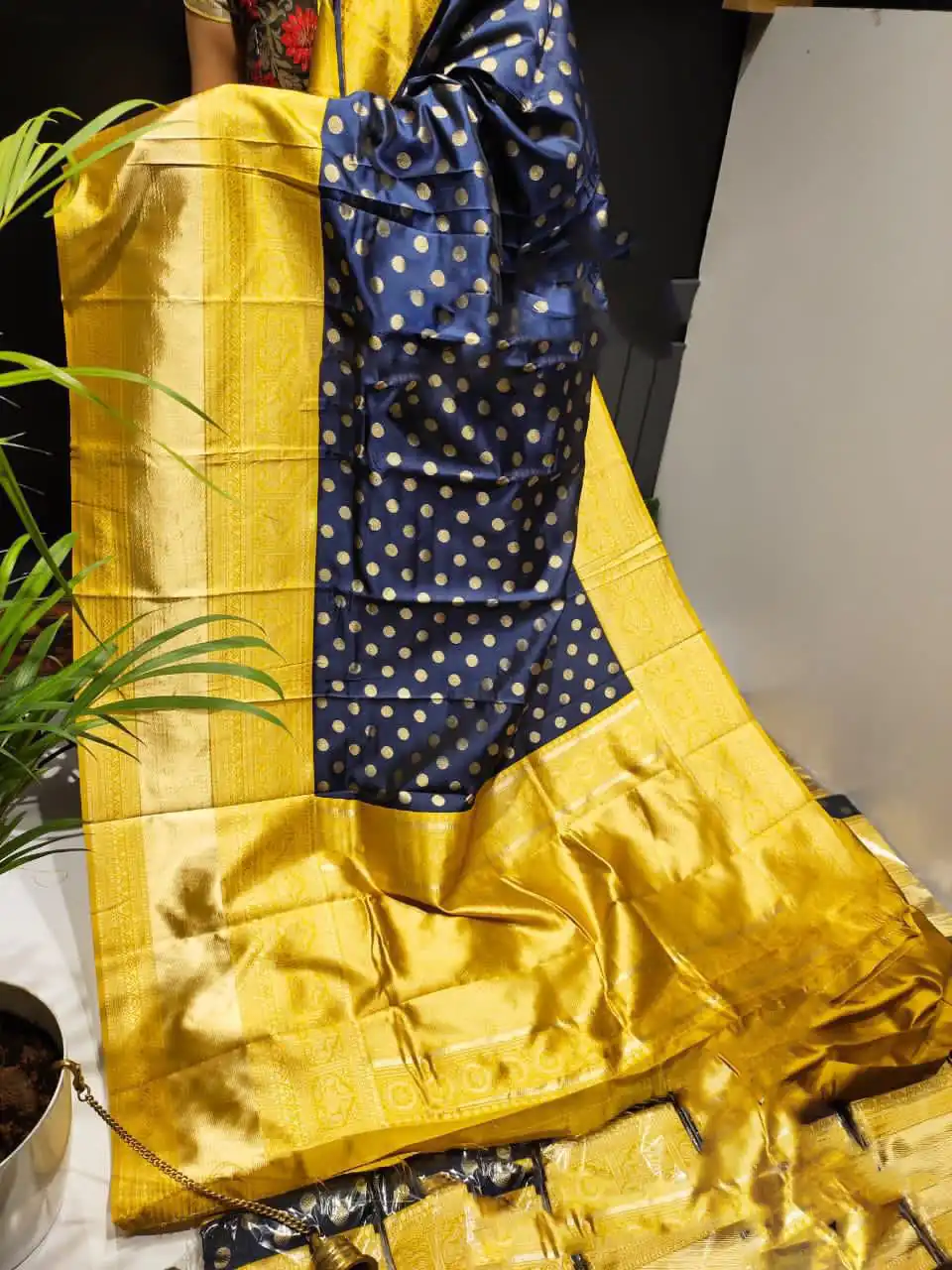 Blue Litchi Silk Pallu & Jacquard Work Saree | Sarees, Bollywood Sarees, Creative Sarees, Designer Sarees, Embroidered Sarees, Ethnic Saree, Modern Digital sarees, Party Wear Sarees