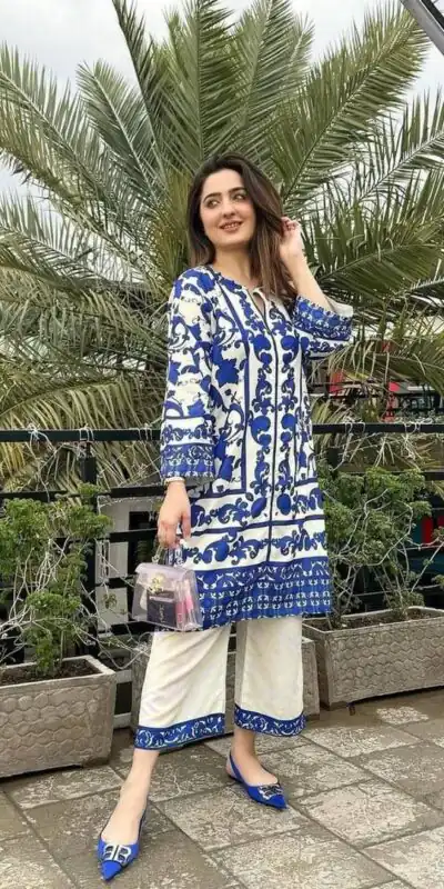 Blue Natural Crape Digital Print Salwar Suit | Jump Suits, Salwar suit, Casual Suits, Creative suits, Designer Suits, Palazzo Suits, Party Wear Suits, Patiala Suits, Straight Suits