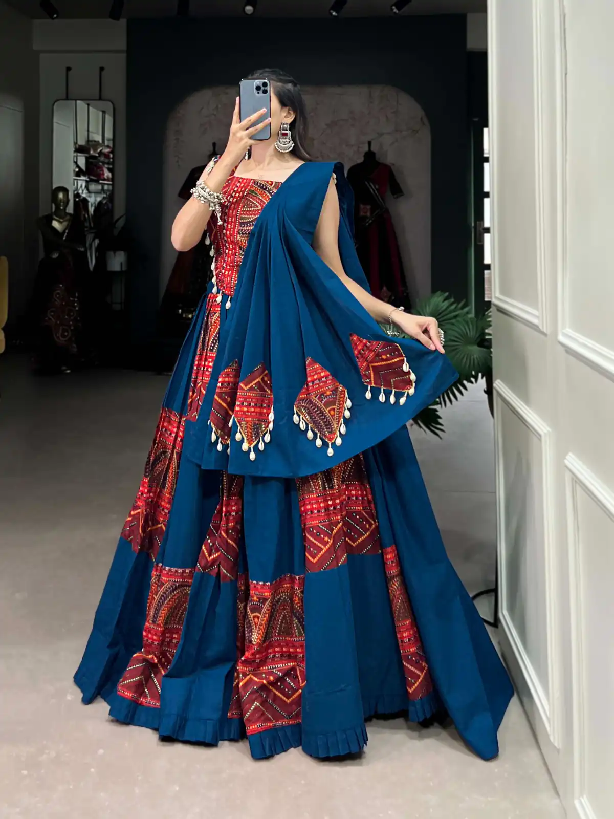 Blue Pure Cotton Lace Lehenga Choli | Lehenga, Bollywood Lehenga, Creative Lehenga, Designer Lehenga, Embroidered Lehenga, Party Wear Lehenga