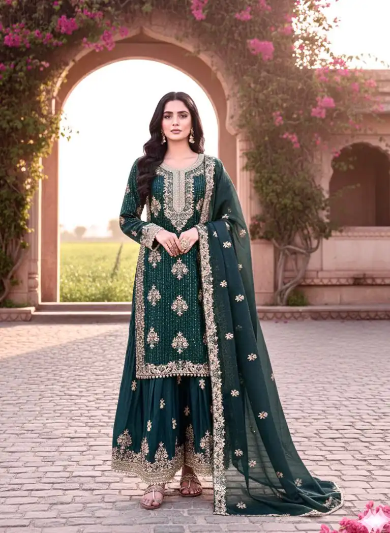 Blue Pure Organza Silk Embroidery Cut Work Salwar Suit | Jump Suits, Salwar suit, Casual Suits, Creative suits, Designer Suits, Palazzo Suits, Party Wear Suits, Patiala Suits, Straight Suits