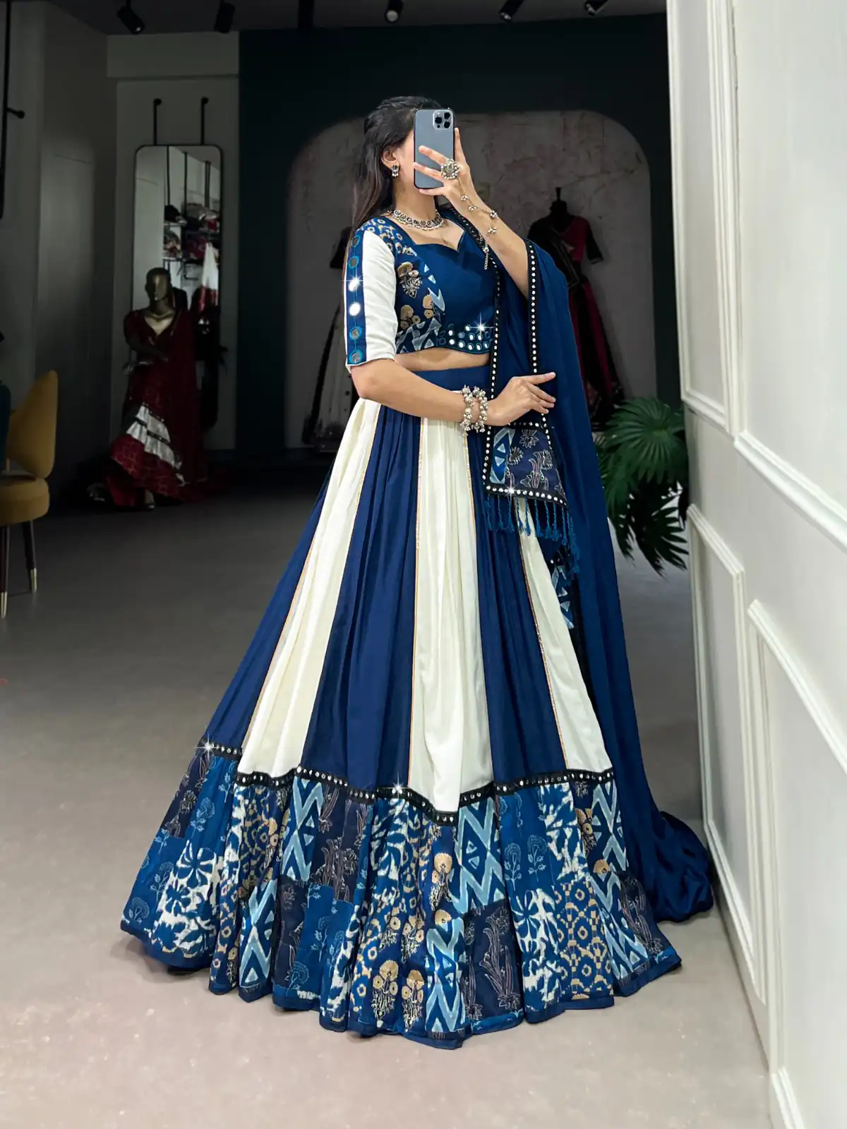 Blue Rayon Printed Print Lehenga Choli | Lehenga, Bollywood Lehenga, Creative Lehenga, Designer Lehenga, Embroidered Lehenga, Party Wear Lehenga