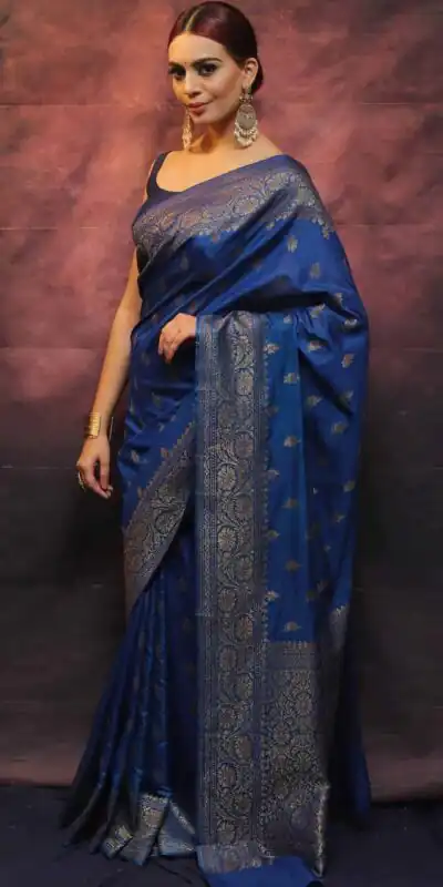 Blue Soft Lichi Silk Lace Border Lace Work Saree | Sarees, Bollywood Sarees, Creative Sarees, Designer Sarees, Embroidered Sarees, Ethnic Saree, Modern Digital sarees, Party Wear Sarees
