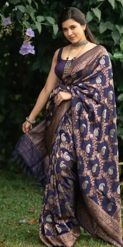 Blue Soft Lichi Silk Lace Border Work Saree | Sarees, Bollywood Sarees, Creative Sarees, Designer Sarees, Embroidered Sarees, Ethnic Saree, Modern Digital sarees, Party Wear Sarees