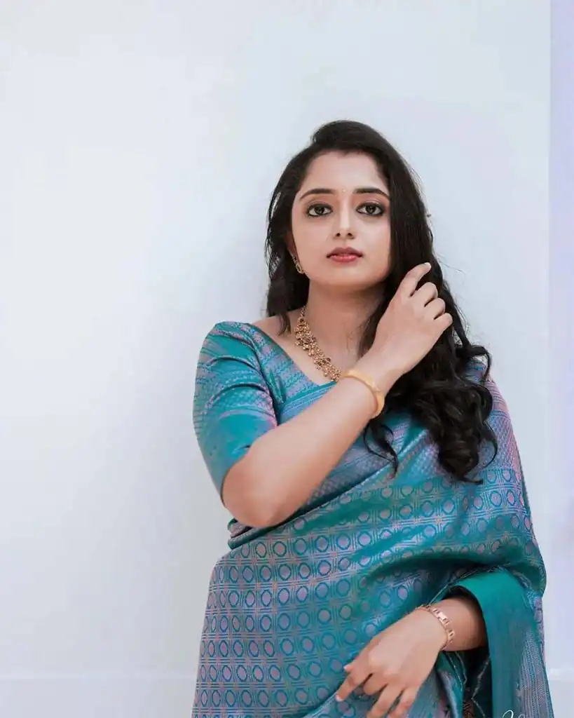 Blue Soft Litchi Silk Jacquard Work On All Over Saree | Sarees, Bollywood Sarees, Creative Sarees, Designer Sarees, Embroidered Sarees, Ethnic Saree, Modern Digital sarees, Party Wear Sarees