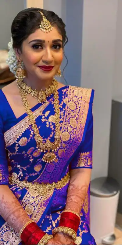 Blue Soft Silk Jacquard All Over Saree | Sarees, Bollywood Sarees, Creative Sarees, Designer Sarees, Embroidered Sarees, Ethnic Saree, Modern Digital sarees, Party Wear Sarees