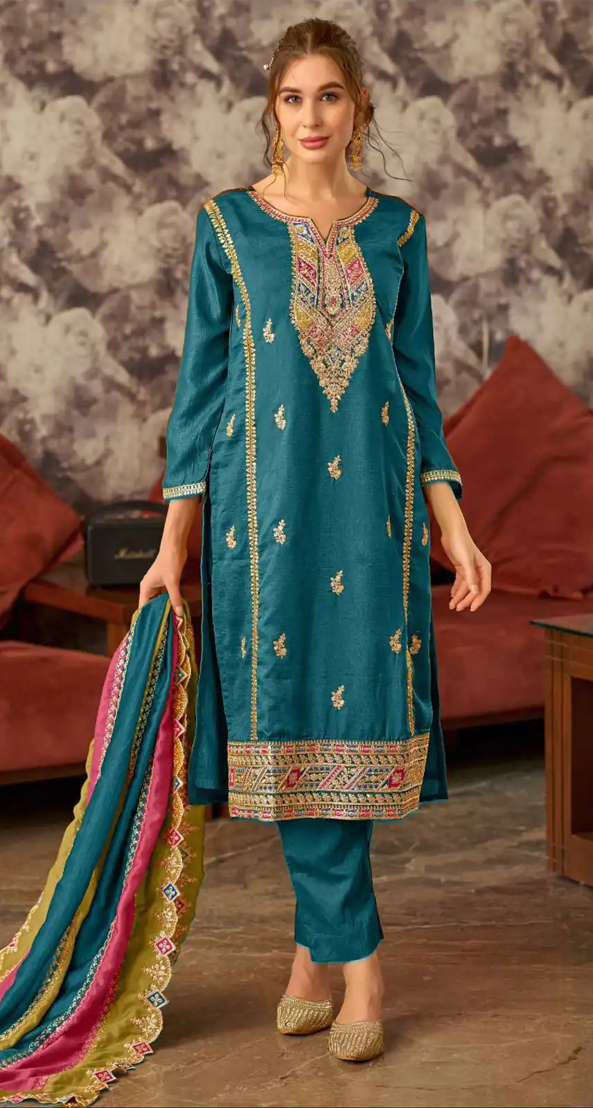 Blue Vichitra Embroidery Codding Sequence Salwar Suit | Jump Suits, Salwar suit, Casual Suits, Creative suits, Designer Suits, Palazzo Suits, Party Wear Suits, Patiala Suits, Straight Suits