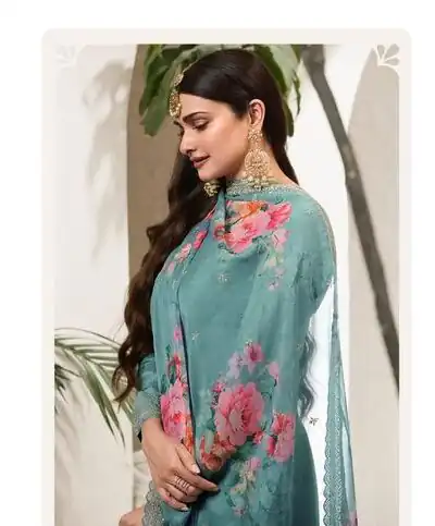 Blue Viscose Chinon Embroidered Sequence Salwar Suit | Salwar suit, Casual Suits, Creative suits, Designer Suits, Palazzo Suits, Party Wear Suits, Patiala Suits, Straight Suits