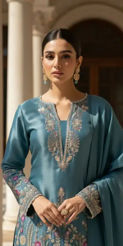Blue Zimmy Choo With Embroidery Work Salwar Suit | Jump Suits, Salwar suit, Casual Suits, Creative suits, Designer Suits, Palazzo Suits, Party Wear Suits, Patiala Suits, Straight Suits