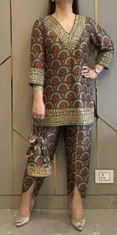 Brown Mul Cotton Lace Embroidery Work Salwar Suit | Jump Suits, Salwar suit, Casual Suits, Creative suits, Designer Suits, Palazzo Suits, Party Wear Suits, Patiala Suits, Straight Suits