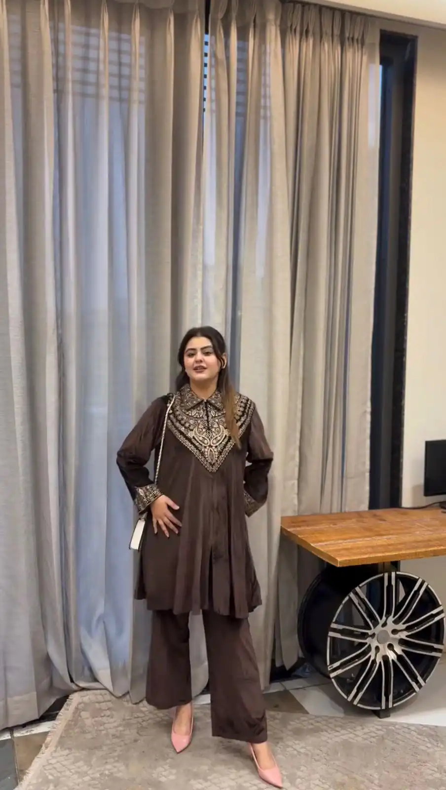 Brown Velvet Sequence Work Salwar Suit | Jump Suits, Salwar suit, Casual Suits, Creative suits, Designer Suits, Palazzo Suits, Party Wear Suits, Patiala Suits, Straight Suits