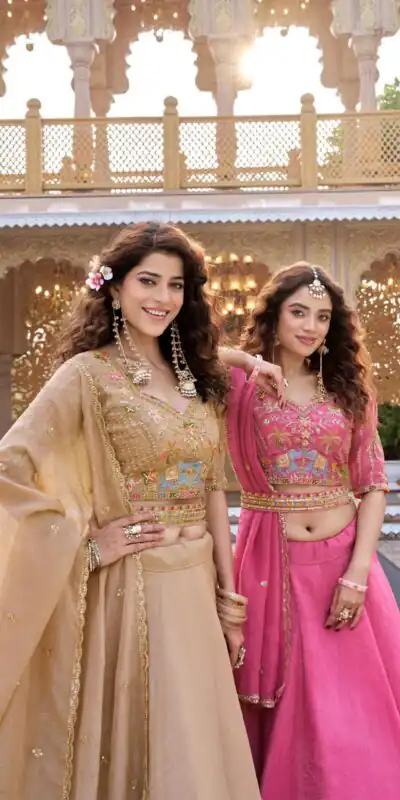Chiku Crunchy Embroidery Work Lehenga Choli | Lehenga, Bollywood Lehenga, Creative Lehenga, Designer Lehenga, Embroidered Lehenga, Party Wear Lehenga