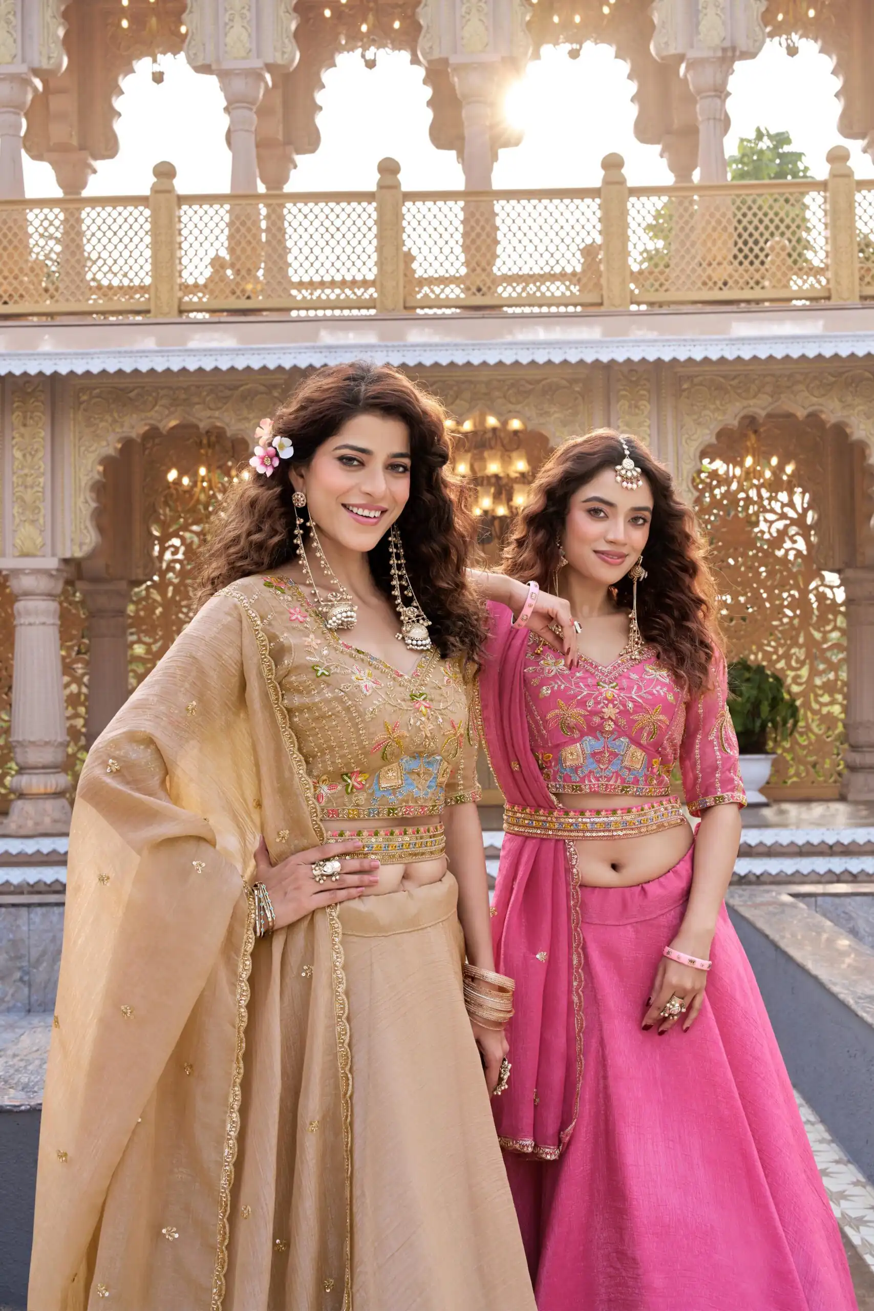 Chiku Crunchy Embroidery Work Lehenga Choli | Lehenga, Bollywood Lehenga, Creative Lehenga, Designer Lehenga, Embroidered Lehenga, Party Wear Lehenga