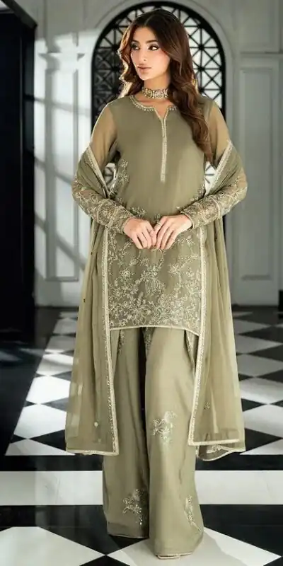 RTC 6037 Sage Green Faux Georgette Salwar Suit with Designer Work. Affordable Price ₹2149. Delivery 4-6 Working Days. Shop now. | Jump Suits, Salwar suit, Casual Suits, Creative suits, Designer Suits, Palazzo Suits, Party Wear Suits, Patiala Suits, Straight Suits