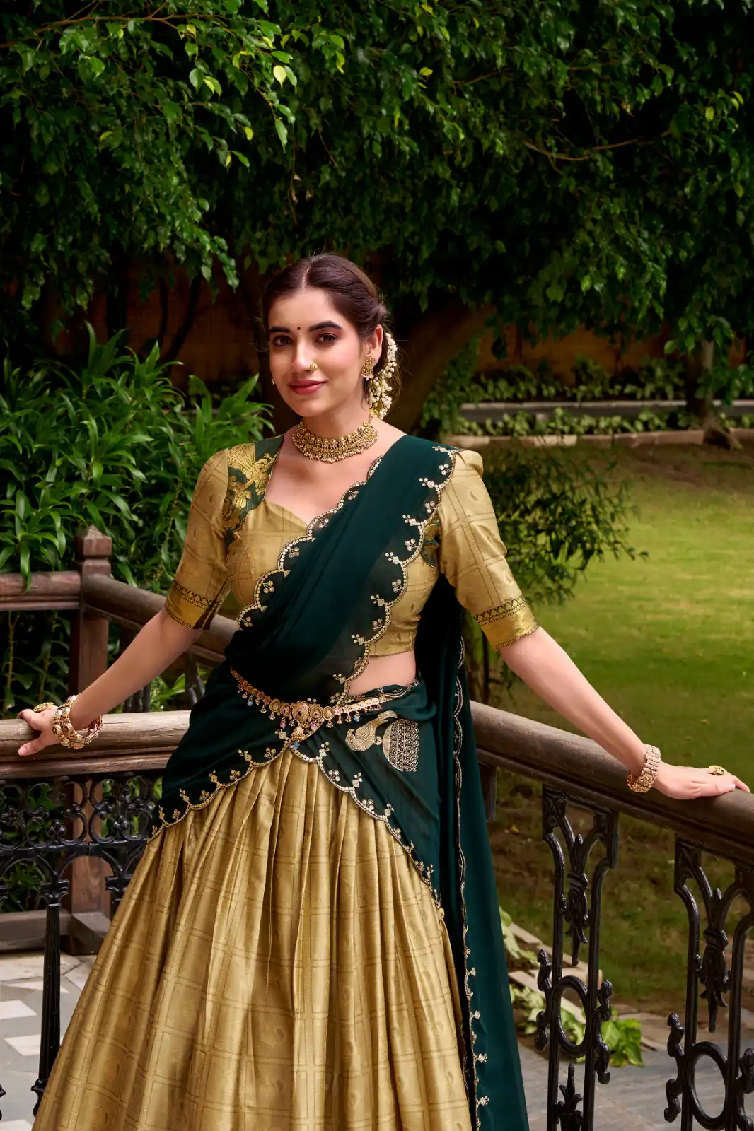 Cream Poly Cotton Embroidery Zari Work Lehenga Choli | Lehenga, Bollywood Lehenga, Creative Lehenga, Designer Lehenga, Embroidered Lehenga, Party Wear Lehenga