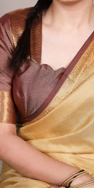 Cream Poly Cotton Zari Work Saree | Sarees, Bollywood Sarees, Creative Sarees, Designer Sarees, Embroidered Sarees, Ethnic Saree, Modern Digital sarees, Party Wear Sarees